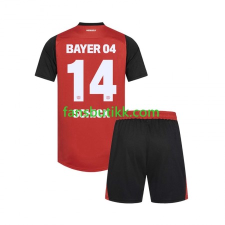 Fotballdrakt Bayer 04 Leverkusen Patrik Schick 14 Barn Hjemmetrøye 2024-2025 Kortermet
